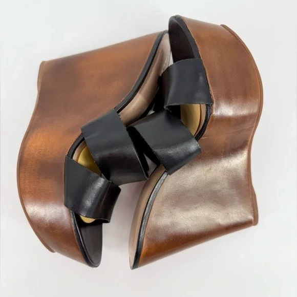 ALDO Black Women's Wedge Sandals - Picture 2 of 5